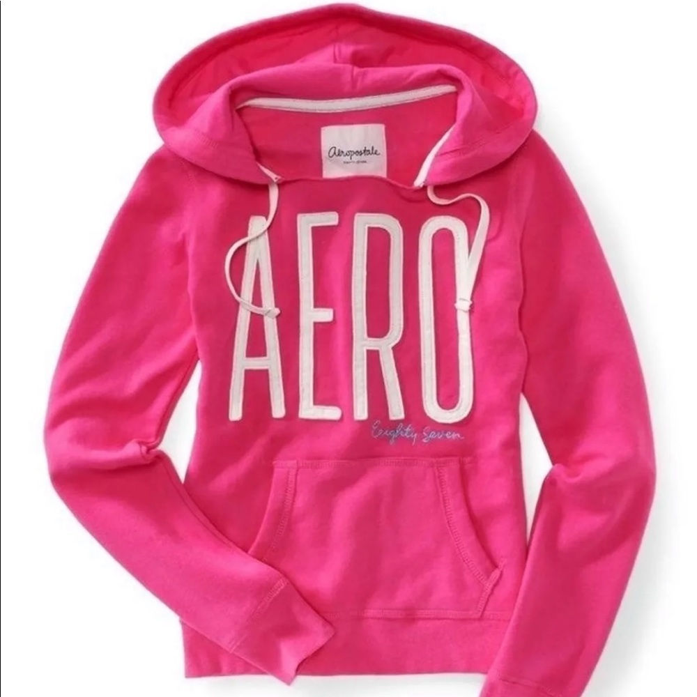 Aeropostale pink hoodie- LARGE Size